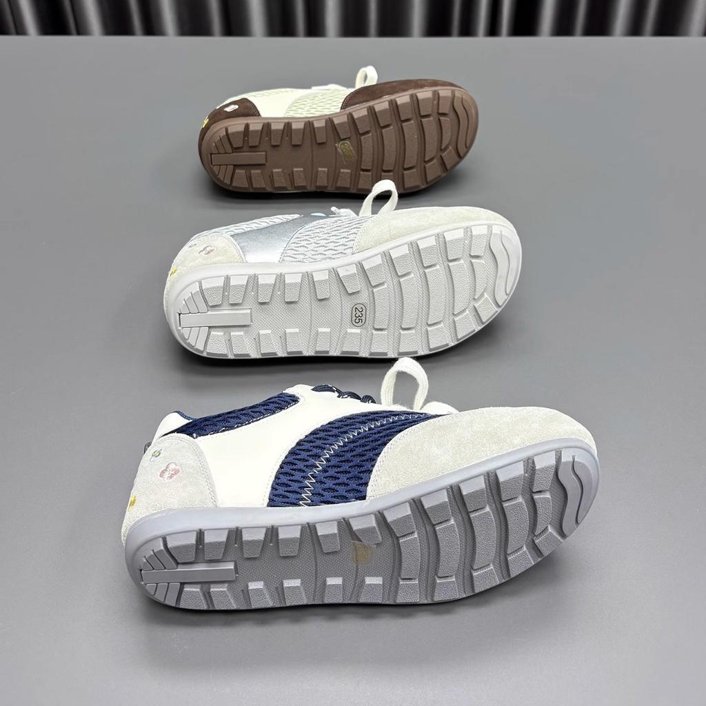 Mesh lace-up little white shoes women's 2025 summer new fashionable versatile comfortable retro breathable student casual board shoes