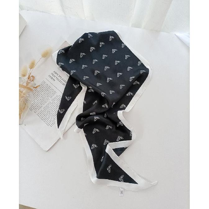 

Женский ромбовидный декоративный маленький шарфик, модный ретро-острый маленький шарф, платок на голову, профессиональный шарф 113*60cm