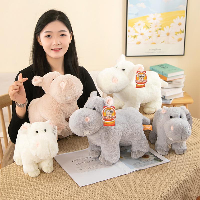 Cute Cute Hippo Plush Toy Doll Cartoon Soothing Elephant Healing and Companion Children Gift