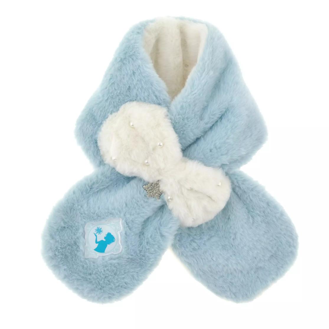 

Disney Elsa Kids Muffler with Faux Fur and Ribbon ( ENJOY WINTER ) Japan NEW Disney Store