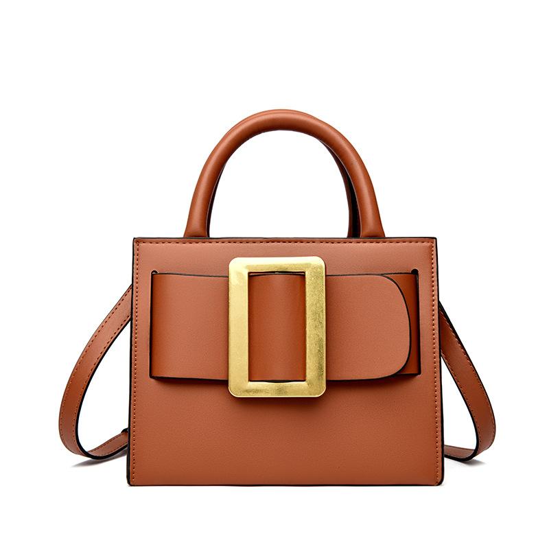 

Retro Hg Kg Style Small Square Bag for Women 2026 New Korean Fashi Handbag Crossbody Bag for Spring and Summer Solid Color (20cm<Max Length<30cm) жовтий