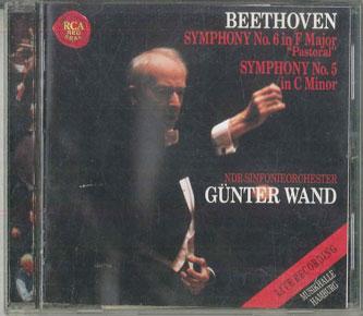 

CD GUNTER WAND Beethven Sinfonien Nr.5 Nr.6 Past SICC10134 SONY 1993 Japan Classical Used