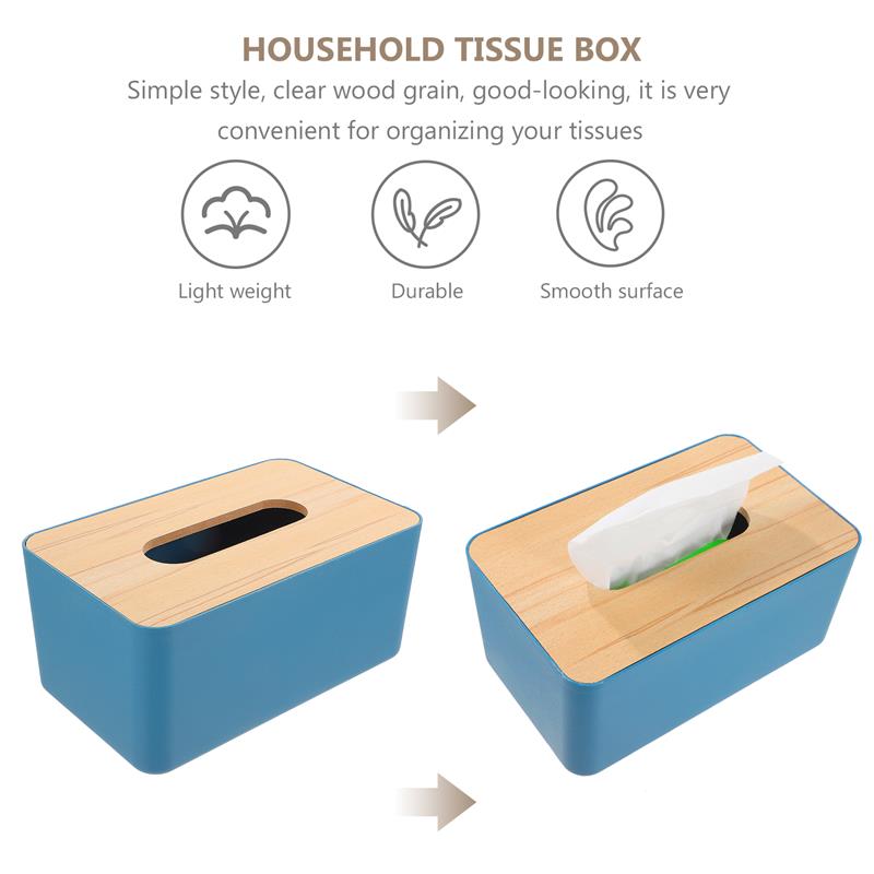 Toilet Paper Tissue Storage Case Desktop Toilet Paper Household Napkin Box Simple Napkin Holder Case Bathroom Supplies Container