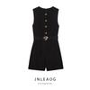 Jnleaog Spring New Arrival Women's Clothing Fashion Style French Fashion with Belt Crepe Jumpsuit 3279782800