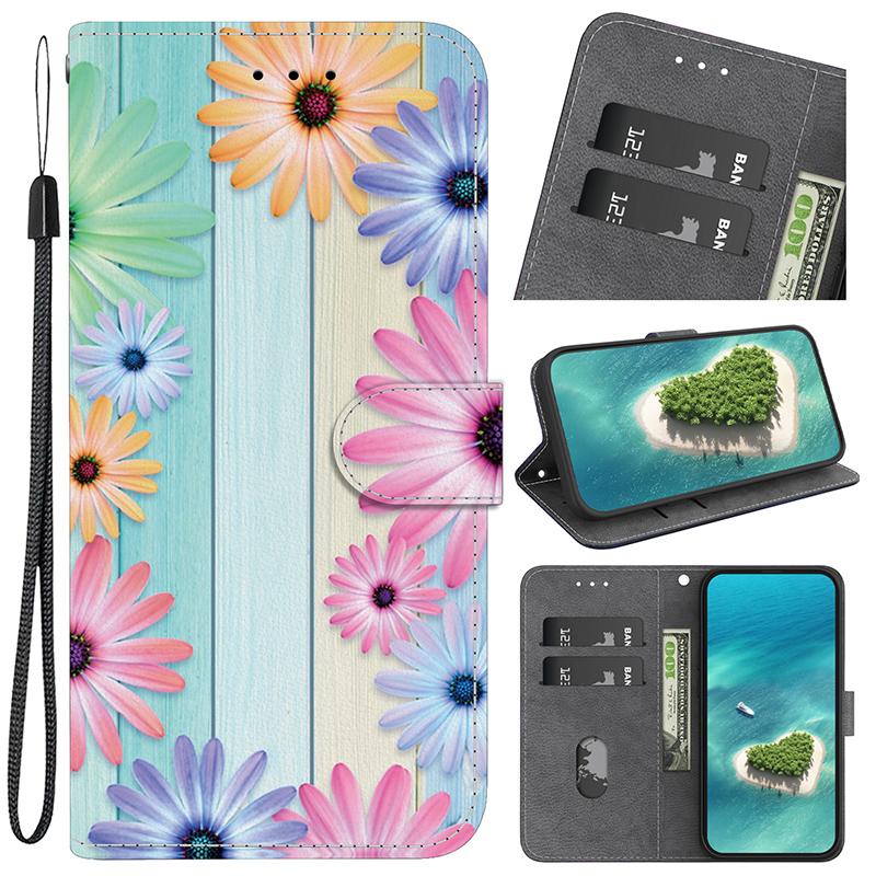 Stand Flip Wallet Case for Xiaomi Poco X6 X3 PRO X7 X6 5G X5 X4 PRO 5G X4 GT X3 NFC X3 GT Flip Painted Pattern Wallet Case