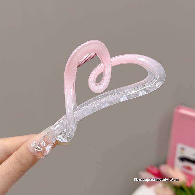 1Pc Gradient Bow Large Hair Clip For Woman Elegant Temperament Shark Clip Fashion Girl Hair Clamp Hair Accessories