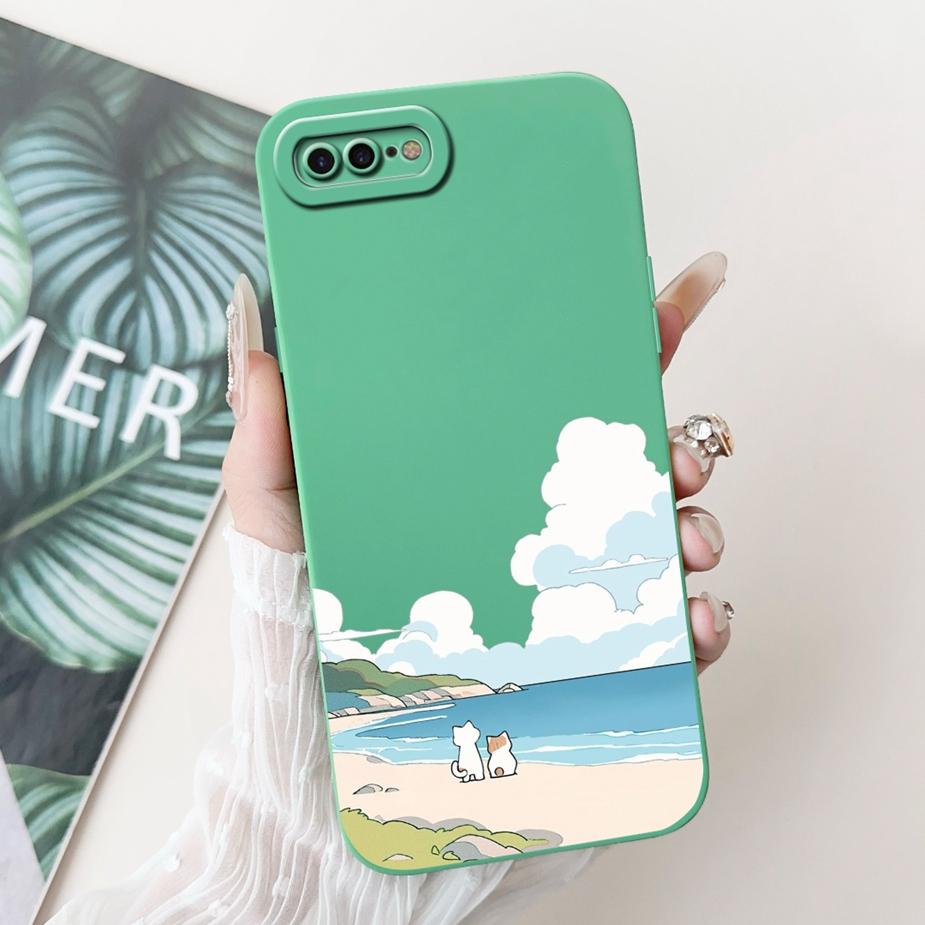 For Apple iPhone 7 Plus Case iPhone8 Plus Luxury Candy Painted Cover Shockproof Phone Case For iPhone 8 iPhone7 Plus Soft Fundas