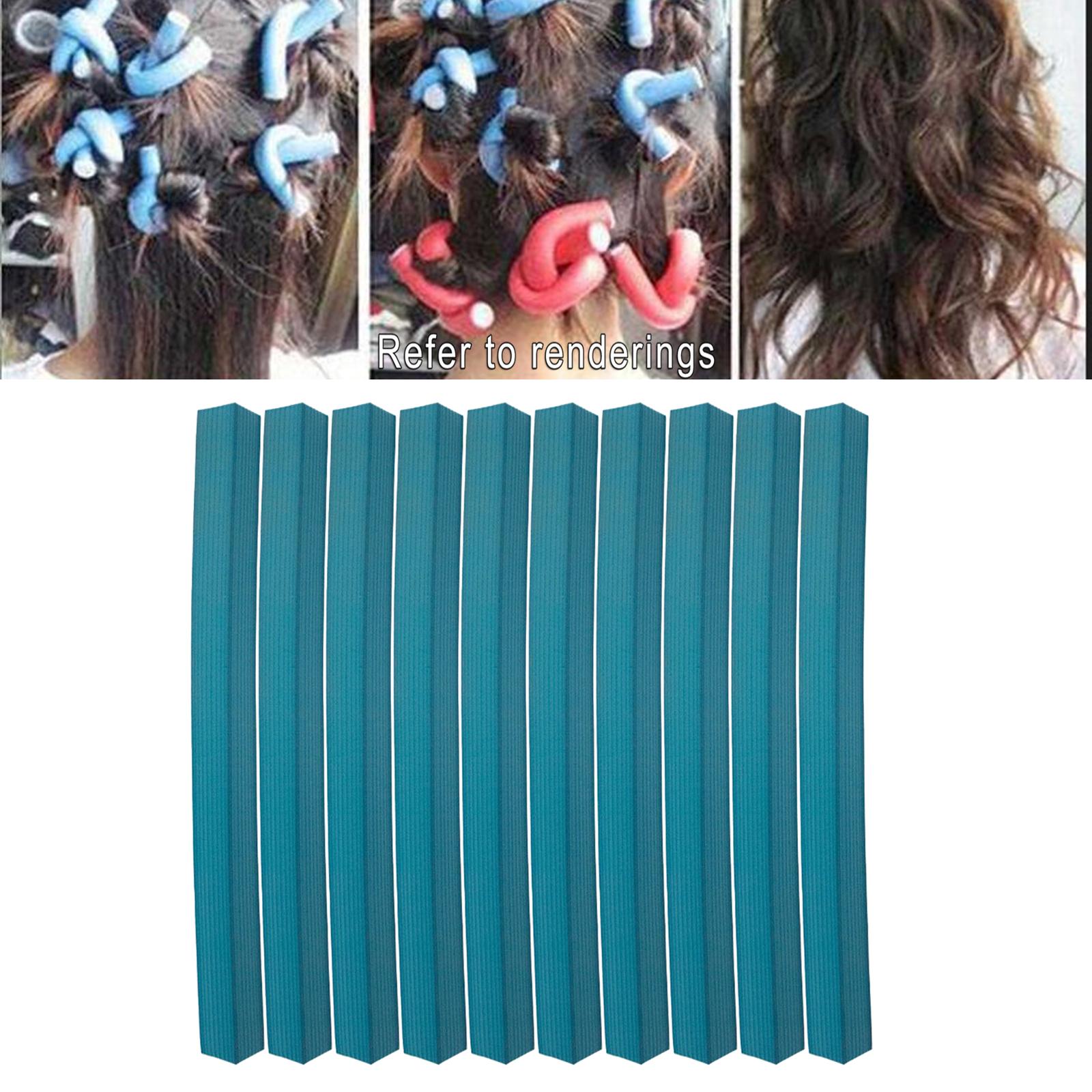 Foam Hair Roller Bendy Curl Curling Rods Stylish Spiral Wavy Flexible Roller Set Square Universal Hair Stick Curl Stick