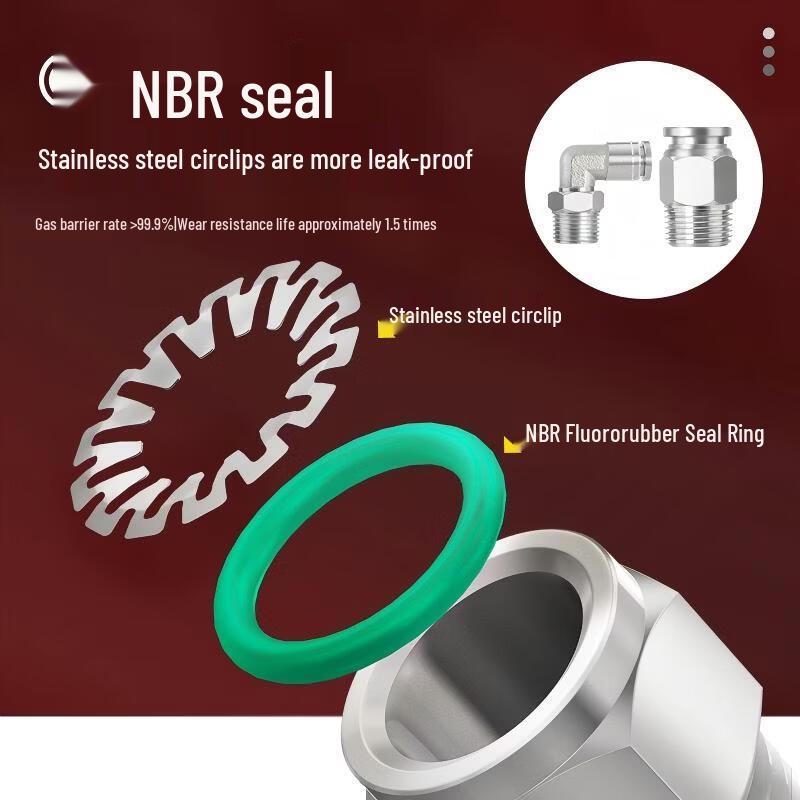 304 Stainless Steel Pneumatic Quick Connect Fittings