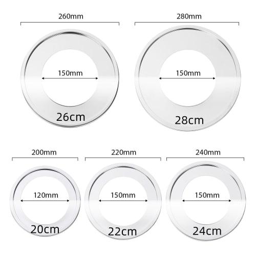 Stainless Steel Steamer Stand for Chinese Steamers, Suitable for 20-32cm Sizes (22cm)