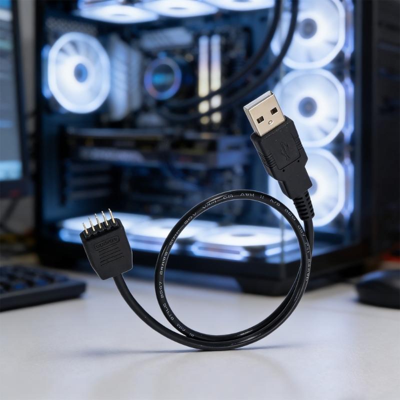 USB A Male To Motherboard 9Pin Header Cable For Internal Computer Connection And DIY PC Builds