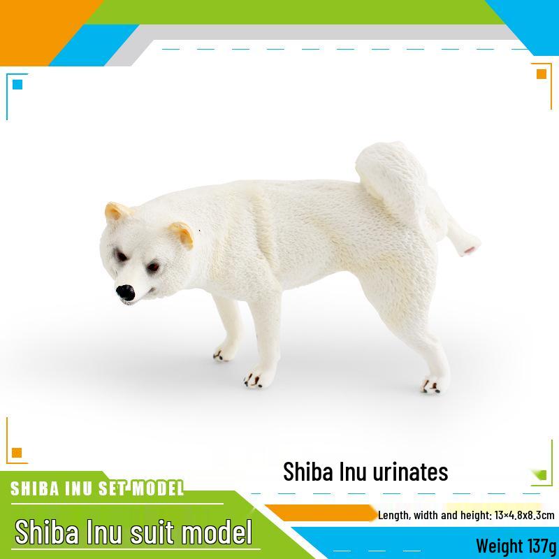 Pug Dog Model Toy for Children's Cognitive Play and Decoration