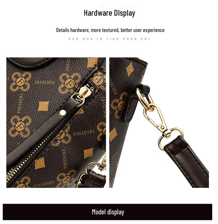 Sac à bandoulière et sac à main rétro pour femmes 2025 d'inspiration vintage - Élégant, sac à main de grande capacité pour les mamans