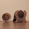 Circular Openwork Carved Tea Coaster Premium Walnut Wood Cup Holder Teapot Stand Cup Stand Gongfu Tea Set Accessories