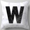 Marble Letter Print Pillowcase Decorative Pillow Sofa Cushion Cover Home Decor Pillowcase