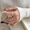 Minimalist Adjustable Open Cross Star Ring for Women - Versatile Stackable Design