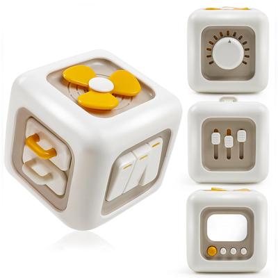 Busy Cube Montessori Spielzeug Sensorisches Aktivitätsbrett Lernen Feinmotorik Reisespielzeug Geburtstagsgeschenke für 12-18 Monate