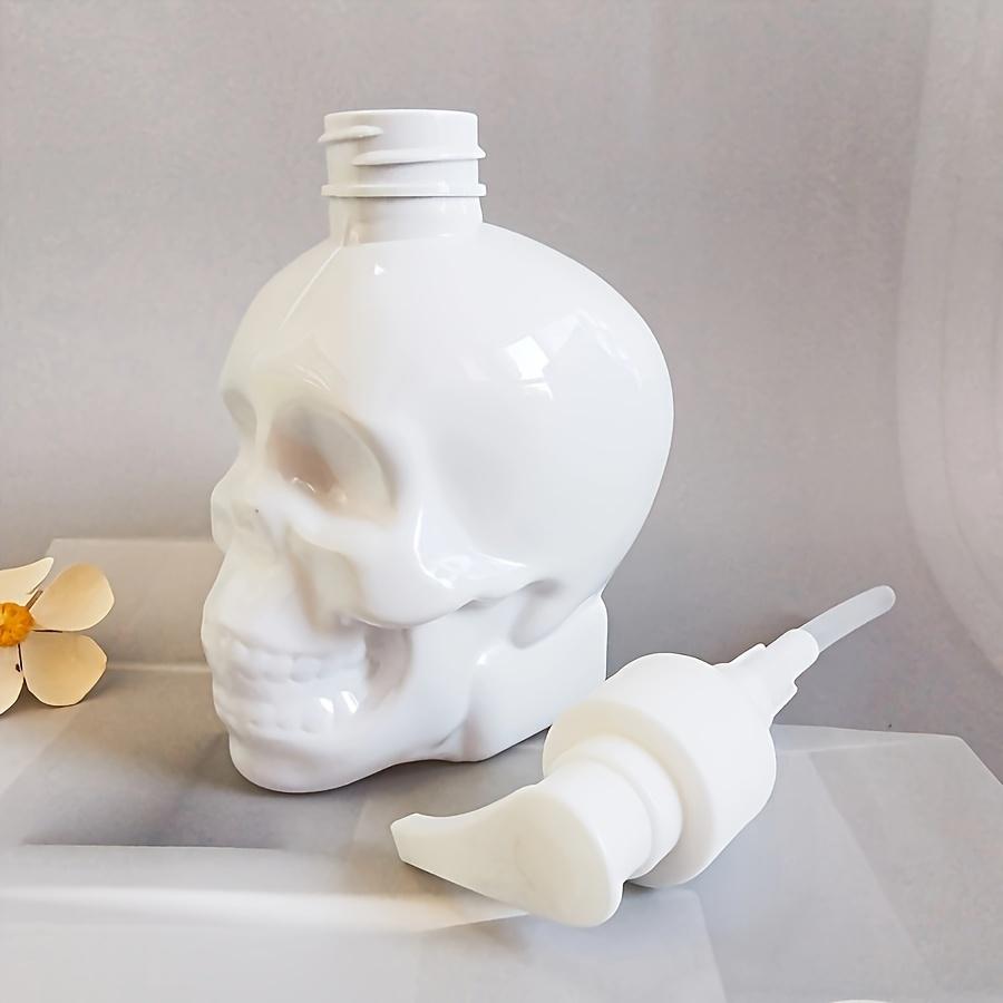 1/3pcs Skull-Shaped Lotion Dispenser Refillable Pump Bottle for Shampoo Moisturizer HandSoap Storage Home Bathroom Holiday Decor