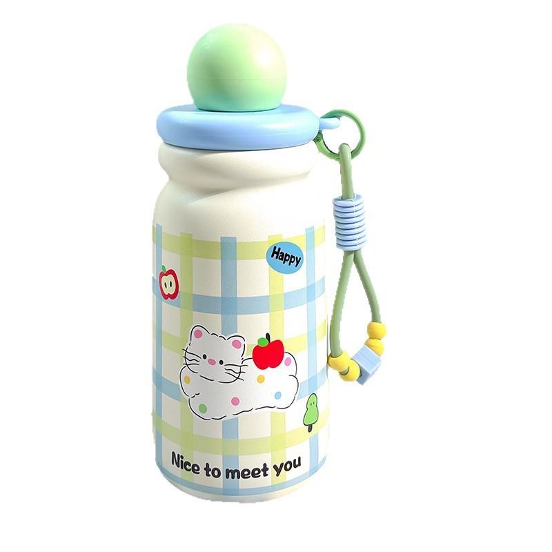 Cartoon 316 Stainless Steel Travel Mug With Leakproof Lid For Office And Outdoors