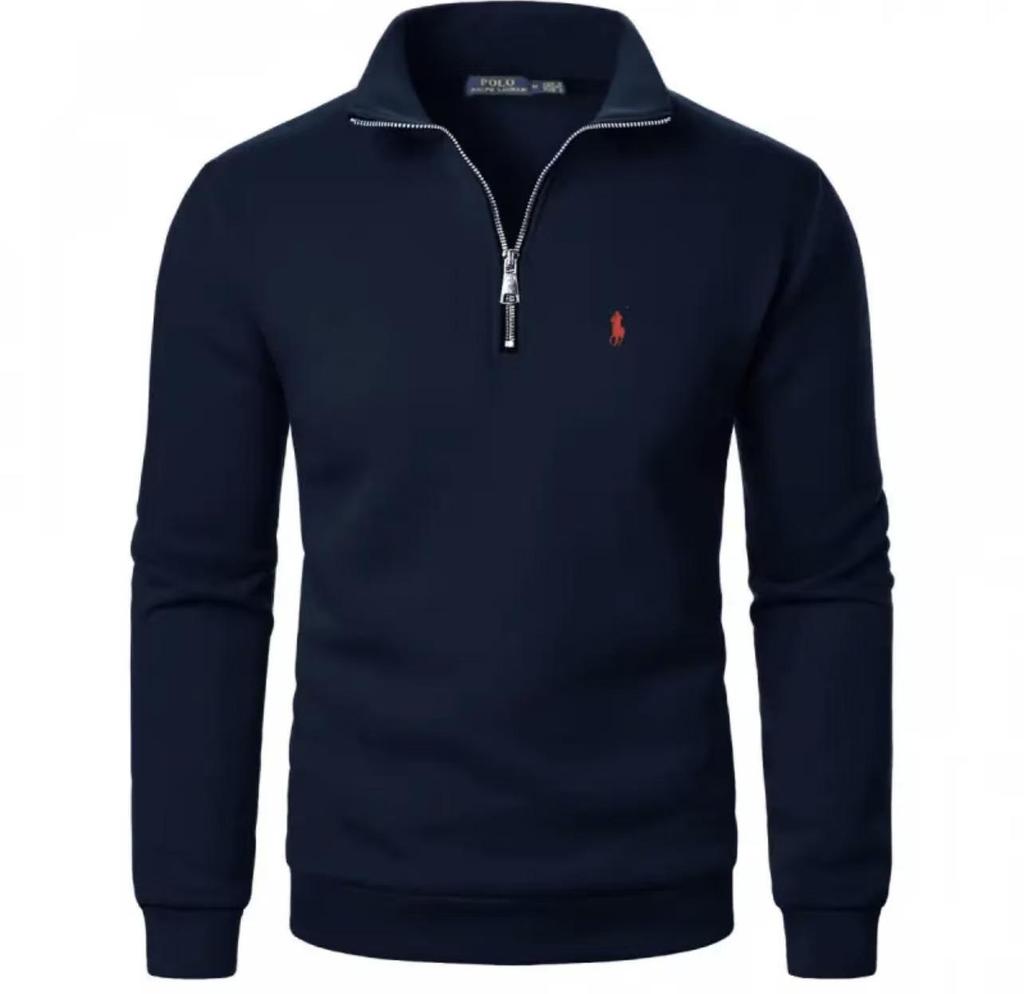 2025 Gerippter Oversized Fleece-Hoodie mit Stehkragen und halbem Reißverschluss, Europäische Größe, Superweich 460g.