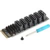 JoniSerl M.2 To SATA 3.0 Adapter [6-Port], RIITOP M.2 NVMe To 6 Ports SATA III Expansion Card Adapter 6Gbps with Chipset ASM1166