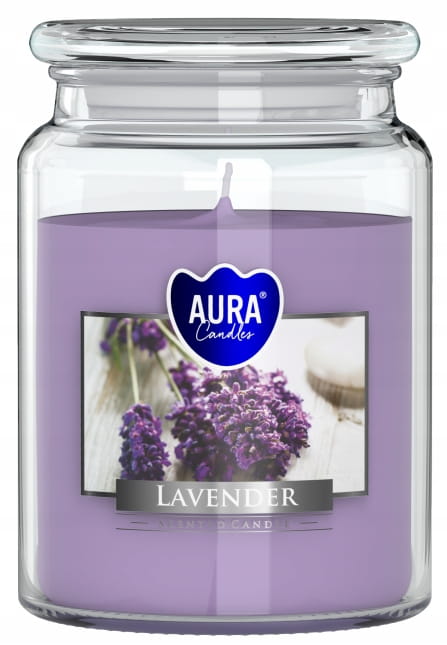 Lavender Scented Candle in Jar 14x9, with up to 100h Burning Time