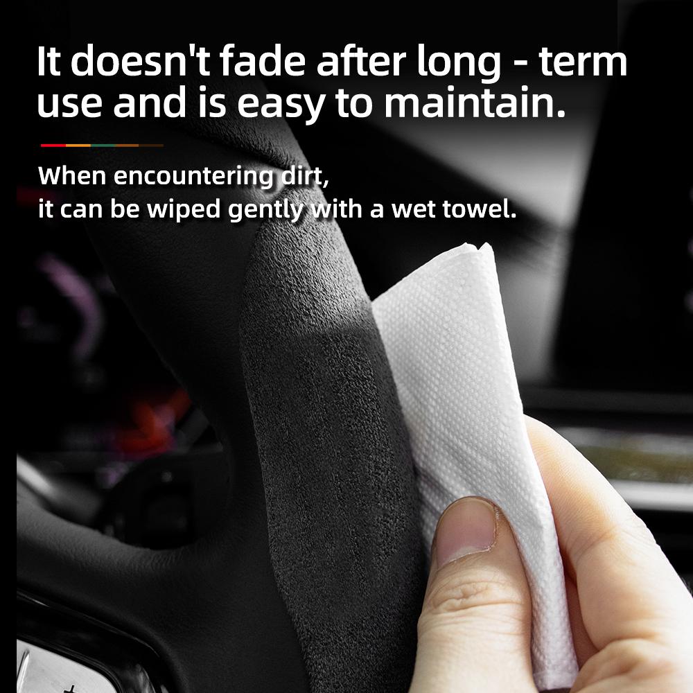 Suede Steering Wheel Cover Fits 3 CX5 6 2 CX30 6GH 3BK 3BK June 3BM 3BL CX-5 CX7 CX50 6GJ BT50 3SPORT 3SPORT CX60 EZ6 323 MX5ND