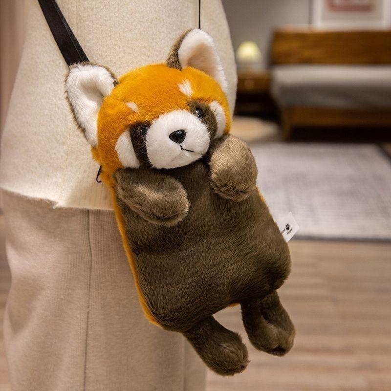 Simulierte Tiger Umhängetasche Koala Panda Waschbär Rucksack Plüschtier Kinderspielzeug Zoo