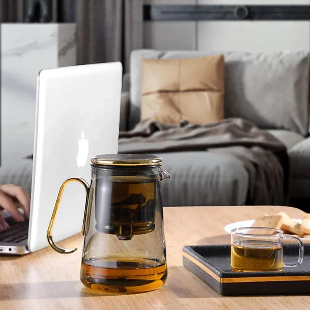 700ml Glass Teapot for Bonston, Integrated Teapot with Filter, Teapot, Premium Gift Box, Family, Camping, Gifts