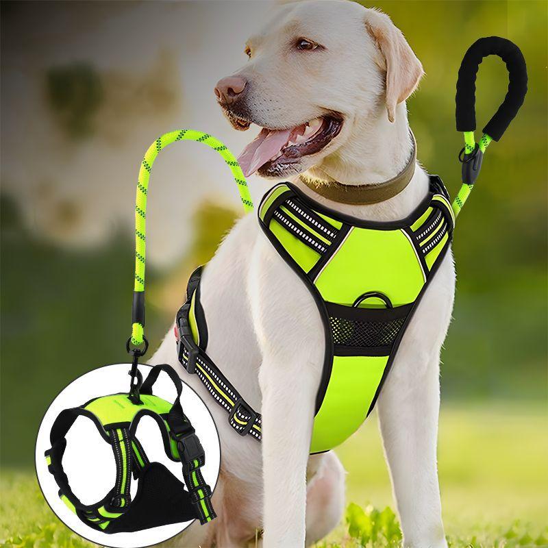 Pet Chest Back Explosion Proof Tank Top Reflective Dog Chest Back Large Dog Chest Back Traction Rope Set