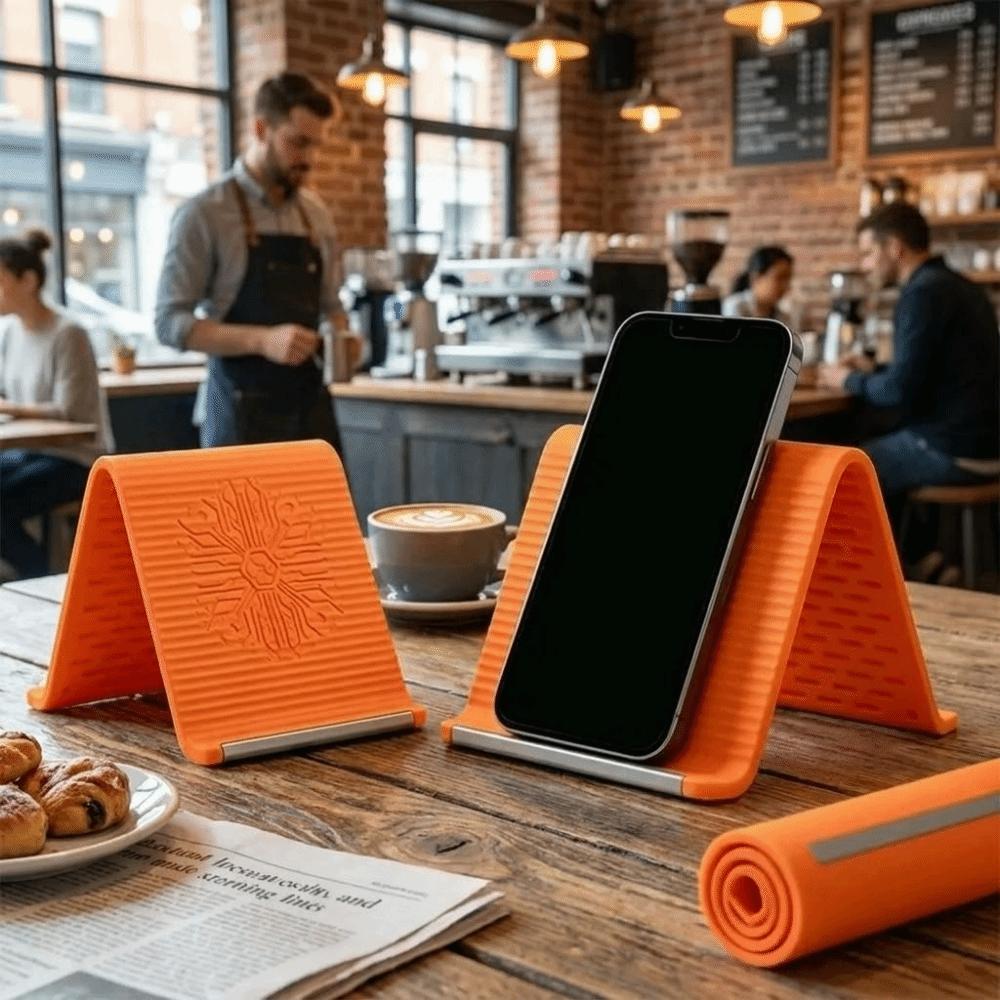 Adjustable Foldable Silicone Phone Holder Silicone Phone Bracket Flexible Phone Stand  Desktop