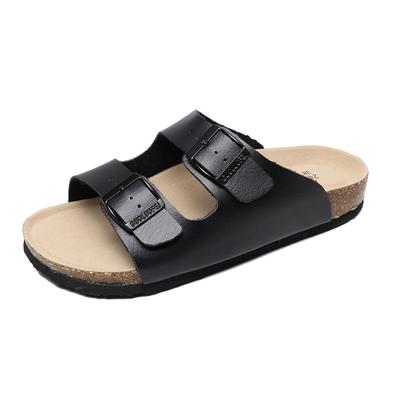 Leather Cork Men Sandals Men's Sandals Women Slippers Outdoor Beach Casual Pantoufle Shoes Durable Non-Slip Luxury Shoes