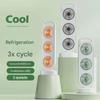 3-Head Desktop Fan Long Battery Life USB Type-C Portable Cooling Fan Triple Turbine Design 3 Speed Settings Turbine Desktop Fan