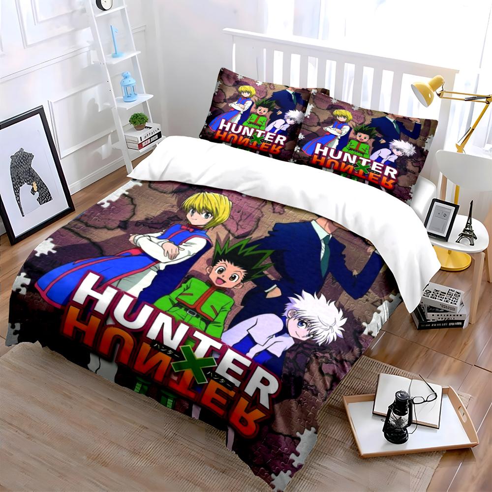 Hunter X Hunter Anime Bedding Set Bedding Set (1 Duvet Cover, 2 Pillowcases, Duvet Not Included)
