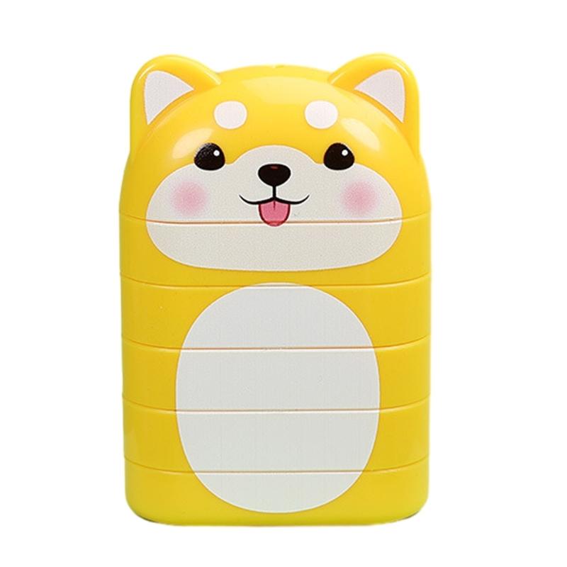 Personalisierter Namensstempel Kundenspezifisches graviertes Namenssiegel Mehrschichtiges Muster Sicher und einfach zu verwenden Cartoon-Form Stempel