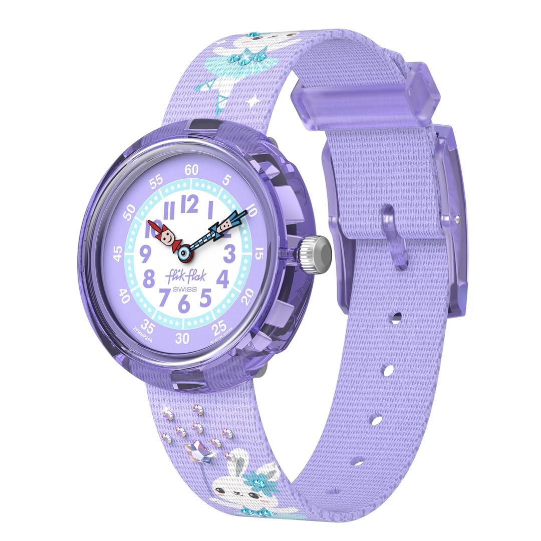 Часы SHINING TUTU FBNP248 Фиолетовые [Flick Flack] Детские Девочки фиолетовый