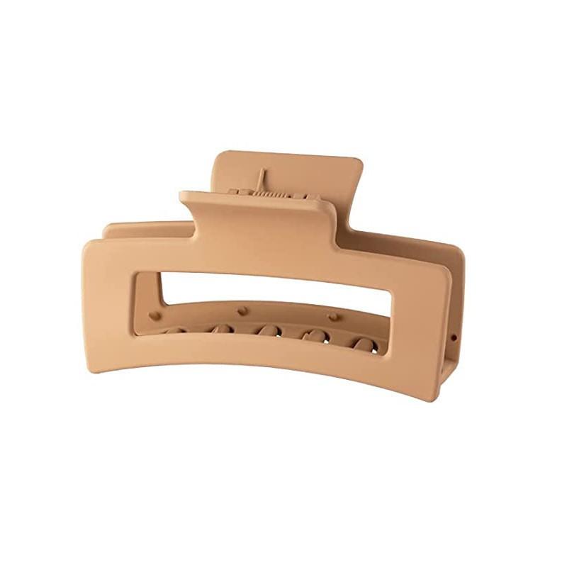 Seamless Spray Paint Cross-border Frosted Hair Clip Rectangular Claw Clip Large Hair Shark Clip