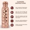 Pure Copper Water Bottle / 1 litre/Eco-friendly/Handcrafted/Wide Mouth/Reusable/Everyday Use for Yoga/Fitness Sports/Office/Travel