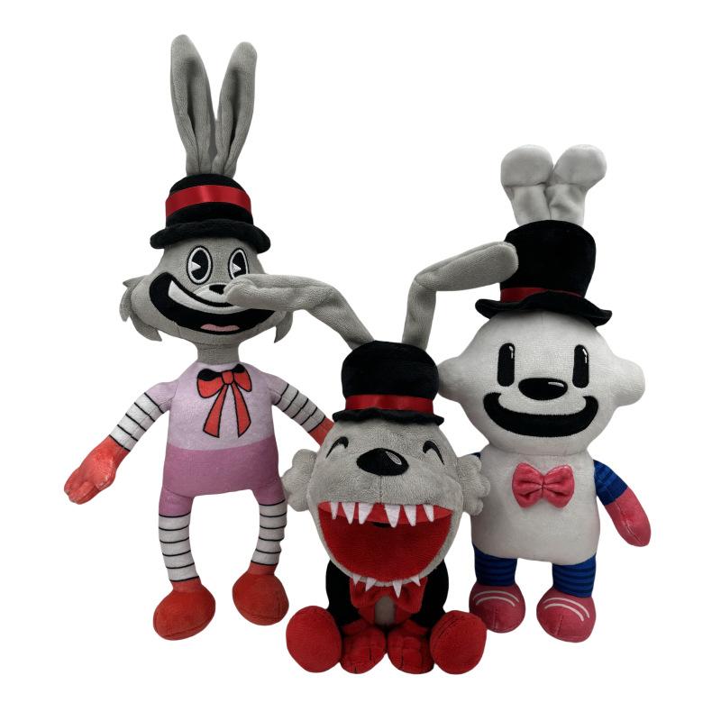 Game Finding Frankie Plush Toy Horror Rabbit Scary Stuffed Animal Plushies Dolls Scaried Halloween Fans Birthday Christmas Gifts