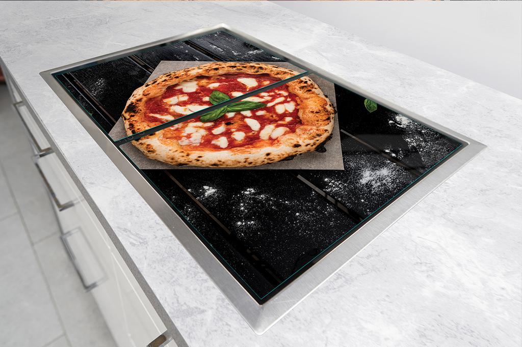 SZKLANA PŁYTA OCHRONNA NA KUCHENKĘ 90x52 PIZZA