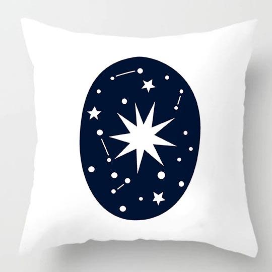 

Английские инициалы синие звезды буква наволочка наволочка для дома гостиная диван наволочка декоративный подарок на новоселье 450mm*450mm