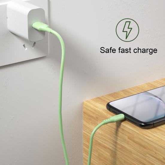 Data Cable Fast Transmission Anti-winding Type-C Charging Stable Liquid Silicone Charging Cable