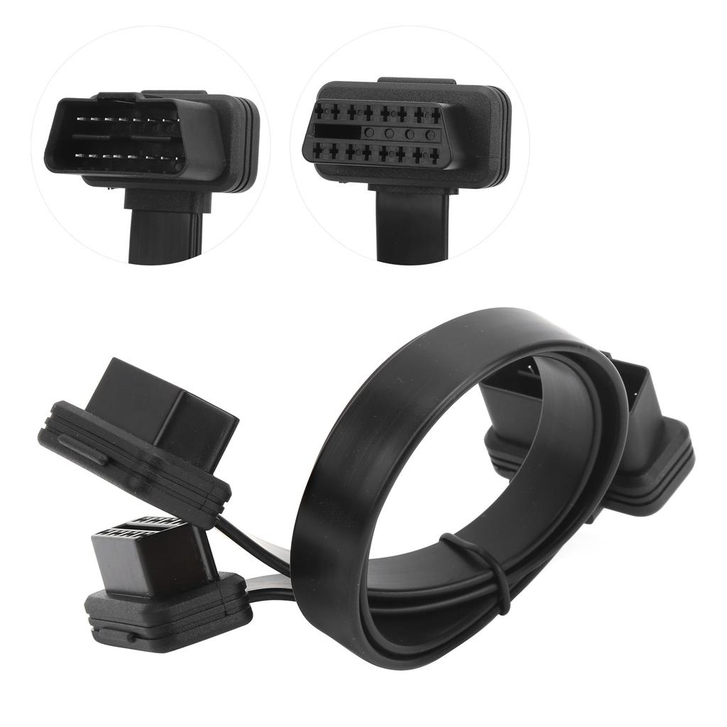 Rozdzielacz kabla przedłużającego OBD 1 do 2 Złącze 16-stykowe 0.98ft Profesjonalne narzędzie diagnostyczne do samochodów