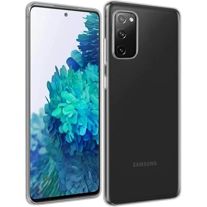 Case for Samsung S20 FE and 2 Tempered Glass Black Edge Screen Protector Phonillico®