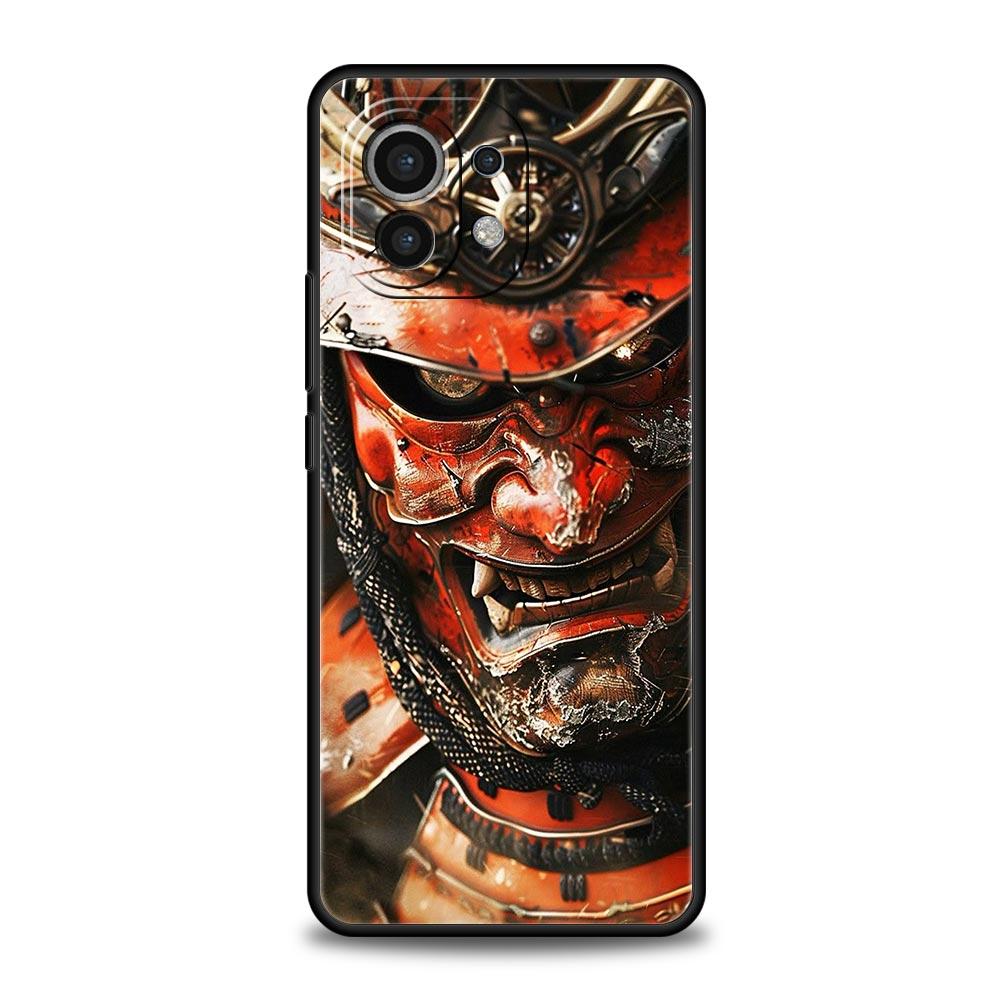 

Япония Лицо Призрака Самурай Чехол для Телефона Для Xiaomi 17 14 15 13 14T 13T 12T 11T Pro 12 11 Lite Poco X7 X5 X3 NFC F7 F6 Мягкий Чехол Xiaomi 11T(Pro)