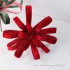 Neue 25 cm künstliche Weihnachtssternblume Beflockter Stoffband Simulationsblumen DIY Weihnachtsblume Weihnachtsbaumzubehör