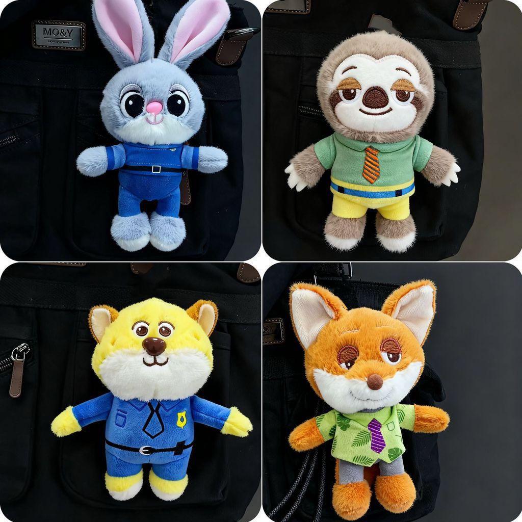Zootopie Mignon Judy Nick Paresseux Et Benjamin Porte-clés Peluche Pour Enfants Et Collectionneurs