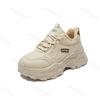 Women's Platform Shoes Winter 2026 Fashion Warm Plush Lace Up Chunky Sneakers Outdoor Walking  Warm Increase Casual Shoes