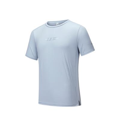 Running Series Simple Letter Quick-Dry Comfortable Versatile Round Neck Sports Short Sleeve T-Shirt Men Tops Morning-Mist-Blue 152535105-1