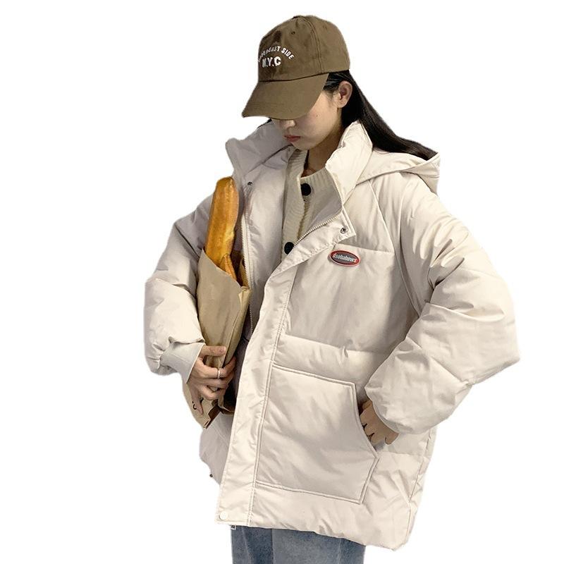 Herbst und Winter Daunenjacke aus Baumwolle Kurze Mode Damenbekleidung Koreanische Version Lose Baumwolljacke Warme Baumwolljacke Rest Dicker Mantel